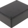 ABS enclosure, (L x W x H) 109 x 81 x 41 mm, black (RAL 9005), IP54, 1591XXSSBK