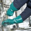 Rękawice robocze rozmiar: 8 materiał: Aquadri zastosowanie: Odporność na działanie substancji chemicznych