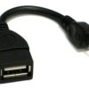 Adapter komputerowy mikro USB / USB A proste