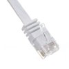 Kabel krosowy płaski patchcord U/UTP kat.5e biały 2m 93359