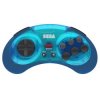 Retro-Bit Official SEGA Mega Drive 8-Button 2.4Ghz Wireless Arcade Pad - Blue [Discontinued]