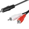 Kabel Przejściowy Audio Aux, Wtyk Jack 3,5 Mm Na Wtyk Cinch Stereo, Cu -...