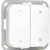 Przełącznik ścienny OPUSgreenNet OPUS 1 gN Wandsender mit Serienwippe, alpinweiß AHK-fähig 563.087.27, 1 szt.