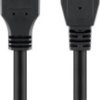 Kabel USB 3.0 Superspeed, Czarny - Długość kabla 1.8 m
