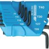 Gedore H 43 TX-08 Zestaw kluczy trzpieniowych T 10, T 15, T 20, T 25, T 27, T 30, T 40, T 45 8 szt.