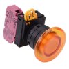 YW1L-A4E01Q0A Amber 22mm Mushroom Maintained Push Button Switch NC IP65 IDEC