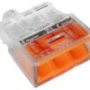Szybkozłączka 3*0,5-2,5Mm2 Transparentna/Pomarańczowy 10 Szt
