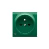 SIMON 54 Pokrywa gniazda pojedynczego z przesłonami antybakteryjny zielony DGZ1ZP/AB33 KONTAKT SIMON