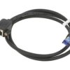 GOOBAY-65642 Przedłużacz RJ45 S/FTP 6a linka Cu LSZH czarny 1m 27AWG