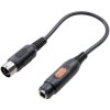 SpeaKa Professional SP-7870312 Audio Adapter DIN 5-pin to Jack 6.35mm Black