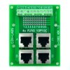 CZH-LABS RJ50 10P10C Jack 4-Way Buss Breakout Board, Terminal Block, Connector.