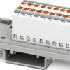 Distribution block, push-in connection, 0.14-2.5 mm², 17.5 A, 6 kV, white, 1046956