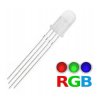 10 pcs 5mm RGB LED Diode, Matte, Common Anode