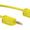 Przewód pomiarowy do testowania złączy 28.0039-050-24 10A, Polichlorek winylu, 30 V ac, 60V dc, kolor: Żółty, dł. 500