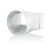 Łącznik przekrojów zmiennych 120x60/ fi 100mm biały 471