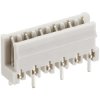 Socket header, 2 pole, pitch 5 mm, straight, white, KBQ 02