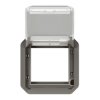 NOWE PLEXO 55 Adapter Arteor/Mosaic z przeźeoczystą klapką mechaniczną 70,5x70,5mm antracyt 069880L