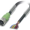 Kabel do czujników/elementów wykonawczych Phoenix Contact SAC-12P-10,0-PVC/FS SCO 1554885, kabel, otwarte końcówki, 1 sz