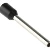 Końcówka tulejkowa izolowana 1.5mm² długość 18mm Czarny średnica 1.7mm Izolowane RS PRO