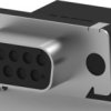 D-Sub socket, 9 pole, standard, equipped, angled, solder pin, 5747836-4