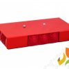 Puszka przeciwpożarowa PIP-2AN P3x3x4 mm2 103x30x197 mm prostokątna E90 przelotowa czerwona 84622626 SIMET