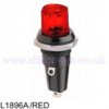 LES/S6/8 flange lampholder RED (L1896A/red) - BLP