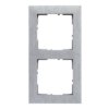SUNO Ramka 2 podwójna aluminium szczotkowane 721562 LEGRAND