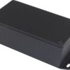 Aluminum die cast enclosure, (L x W x H) 121 x 66 x 40 mm, black (RAL 9005), IP54, 1590N1FBK