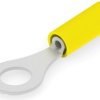 Insulated ring cable lug, 0.12-0.4 mm², AWG 26 to 22, 3.68 mm, M3.5, yellow, 326875