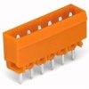 Pin header, 3 pole, pitch 5.08 mm, straight, orange, 231-363/001-000
