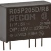Przetwornica DC-DC, 2W, Uwe 10,8 → 13,2 V DC, Uwy ±5V dc, Iwy ±200mA, Recom