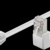 96061 0.5-m cat. 5e patch cable, 2x 90° plug, white