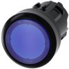 Przycisk Podświetlany 22Mm Tworzywo Niebieski Płaski Bez Samopowrotu Odbl...