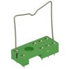 Gniazdo przekaźnika; RYPS-08; do lutowania; zielony; z obejmą; Dinkle; RoHS; Kompatybilne z przekaźnikami: RM85; RM84; RM94
