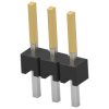 Pin header, 3 pole, pitch 2.54 mm, straight, black, 5-146281-3