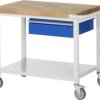 Stół Warsztatowy, Mobilny RAU 05 8001A6-107B4S.11, (S x W x G) 1000 x 880 x 700 mm
