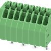 PCB terminal, 8 pole, pitch 2.5 mm, AWG 24-20, 2 A, spring-clamp connection, green, 1990067