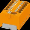 3273896 PTFIX distributor block, 10/12x4, orange