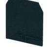 Płytka skrajna do złączek ZUG-G2,5 i ZUG-G4 czarny PSU-4 A41-0103
