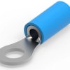 Insulated ring cable lug, 1.31-2.08 mm², AWG 16 to 14, 4.34 mm, M4, blue, 51864-1