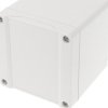 PC enclosure, (L x W x H) 89 x 89 x 89 mm, light gray (RAL 7035), IP66, 1555EE2GY