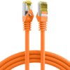 Patch cable, RJ45 plug, straight to RJ45 plug, straight, Cat 6A, S/FTP, LSZH, 0.25 m, orange, MK7001.0,25O