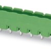 Pin header, 8 pole, pitch 7.5 mm, straight, green, 1766518