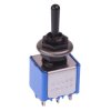 5648AGK APEM Black On-Off-(On) Momentary 6.35mm Miniature Toggle Switch DPDT 4A 30VDC