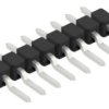 Pin header, 8 pole, pitch 2.54 mm, straight, black, 10050084