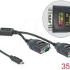 90494 USB converter, C to 2x RS232, ESD, status LEDs, 35 cm