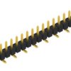 Pin header, 20 pole, pitch 2.54 mm, angled, black, 10047085