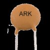 680pF 100V Ceramic disc capacitor - Vishay