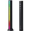 Wskaźnik wysterowania audio 32LED RGB equalizer linijka świetlna USB-C czarny