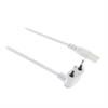 PRZYŁĄCZE AC typ B kątowe IEC-320-C7 3,0m białe VLEP11050W30